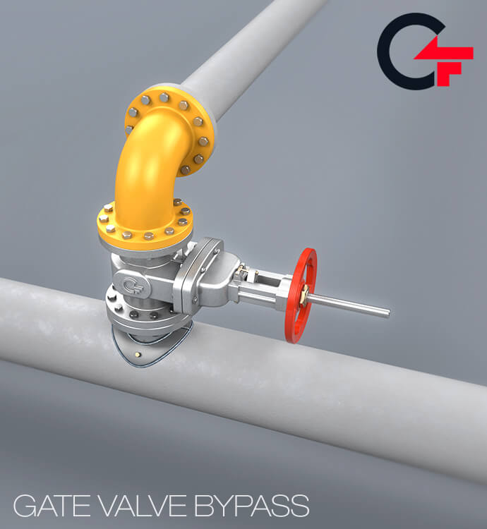 Different Diameter Gate Valve Bypass